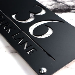 Prestige Anthracite House Sign
