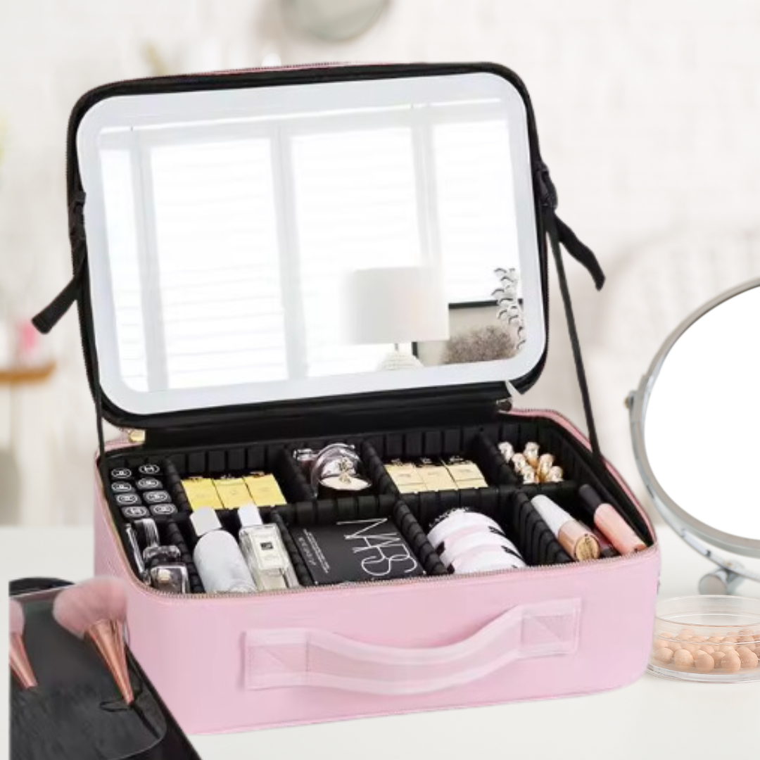 Smart LED Makeup Bag With Mirror Gift Goose