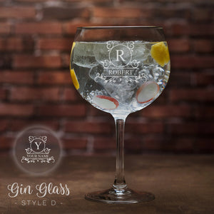 Personalised Gin Glass