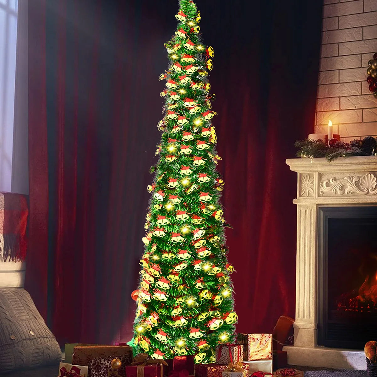 Pop-Up 5FT Sequin Christmas Tree