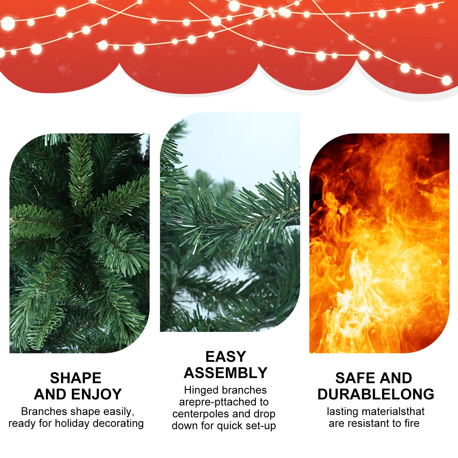 Easy-Setup Premium Artificial Christmas Tree