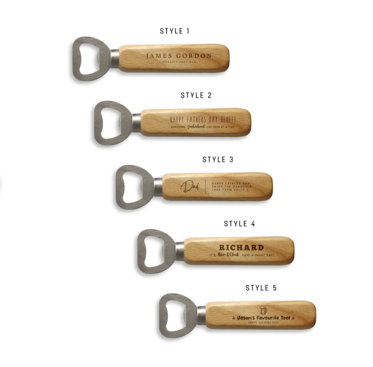 Personalised Fathers Day Bottle Opener