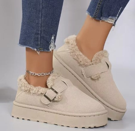 Luxury Women's Warm Winter Suede Shoes