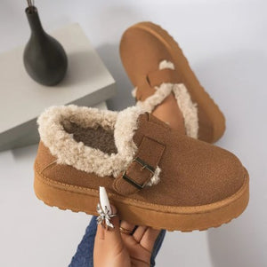 Luxury Women's Warm Winter Suede Shoes