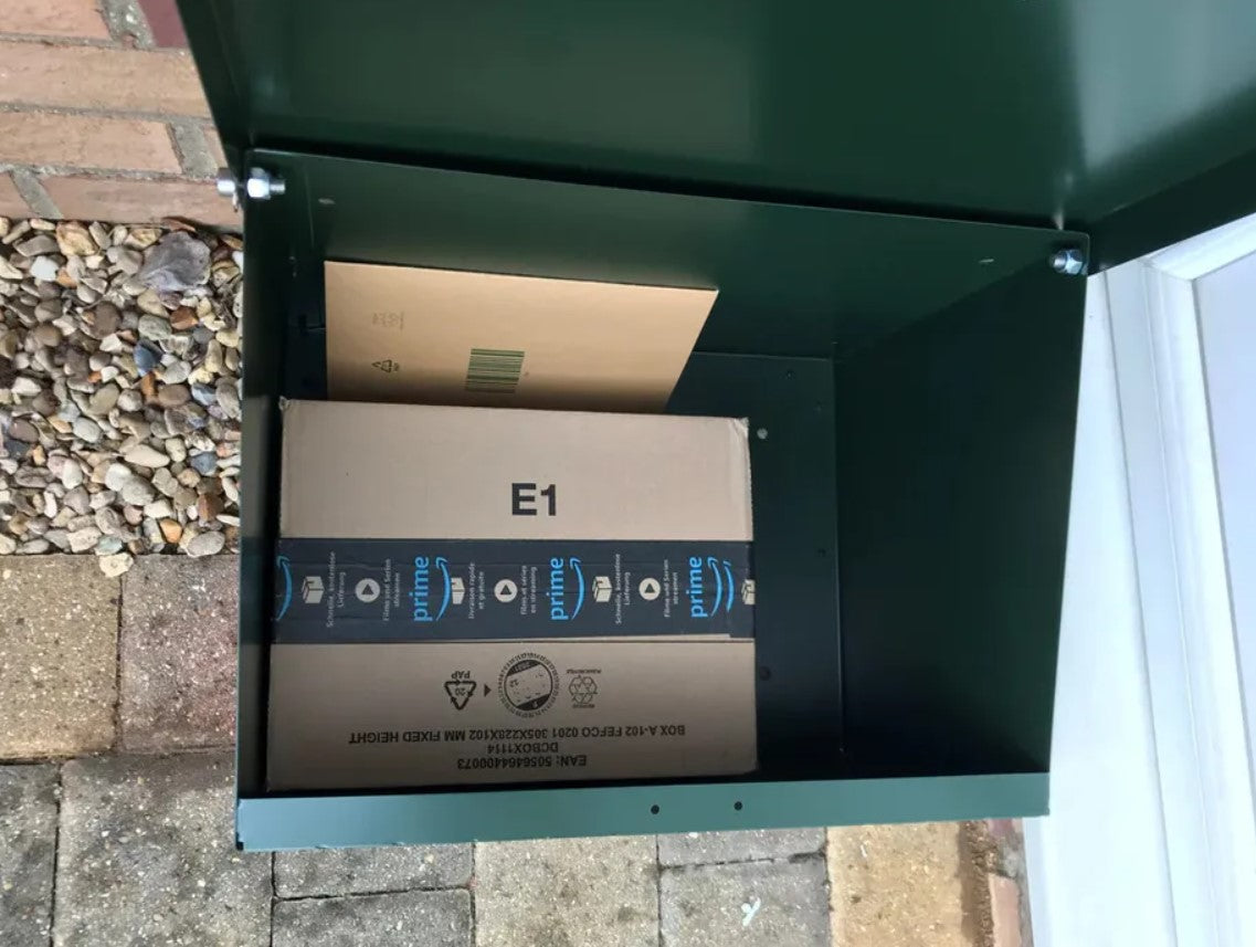 Small Lockable Metal Parcel Delivery Box
