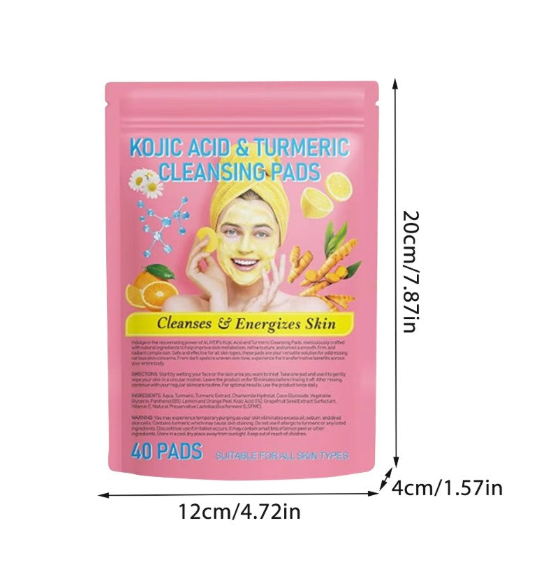 Turmeric Kojic Acid Facial Cleansing Pads