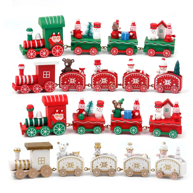Vintage Wooden Christmas Train