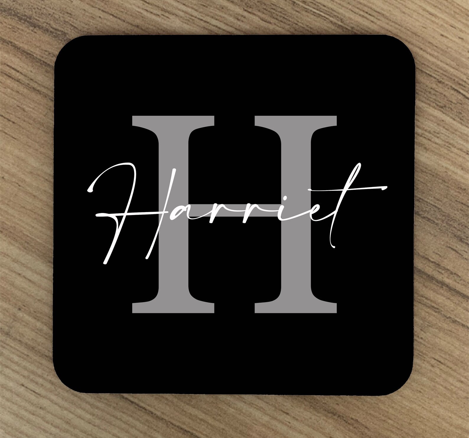 Personalised Custom Printed Initial Coaster