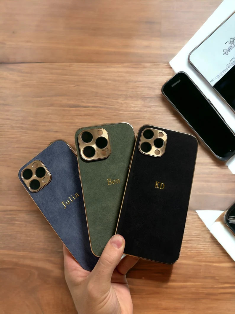 Personalised Suede IPhone Case Cover