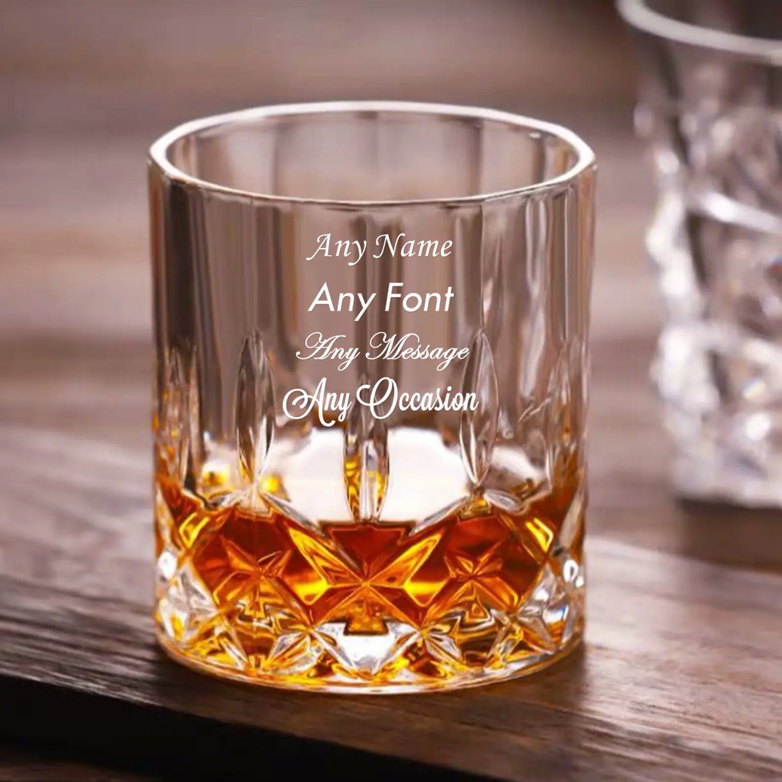 Personalised Engrave Whiskey Tumbler