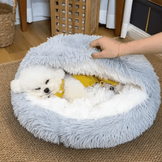 Cozy Plush Round Pet Bed