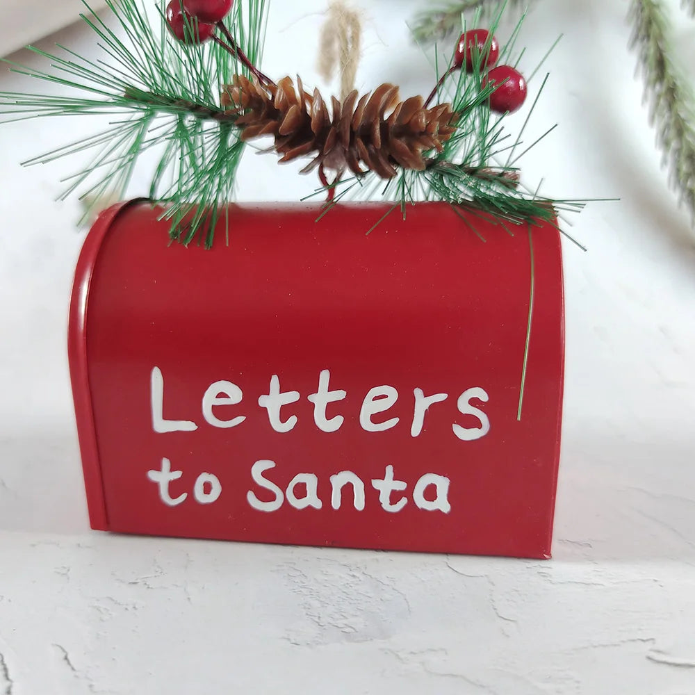 Santa Claus Letter Mailbox Hanging Ornament