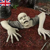 Terrifying Crawling Zombie Statue