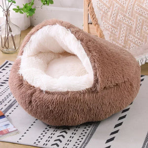 Cozy Plush Round Pet Bed