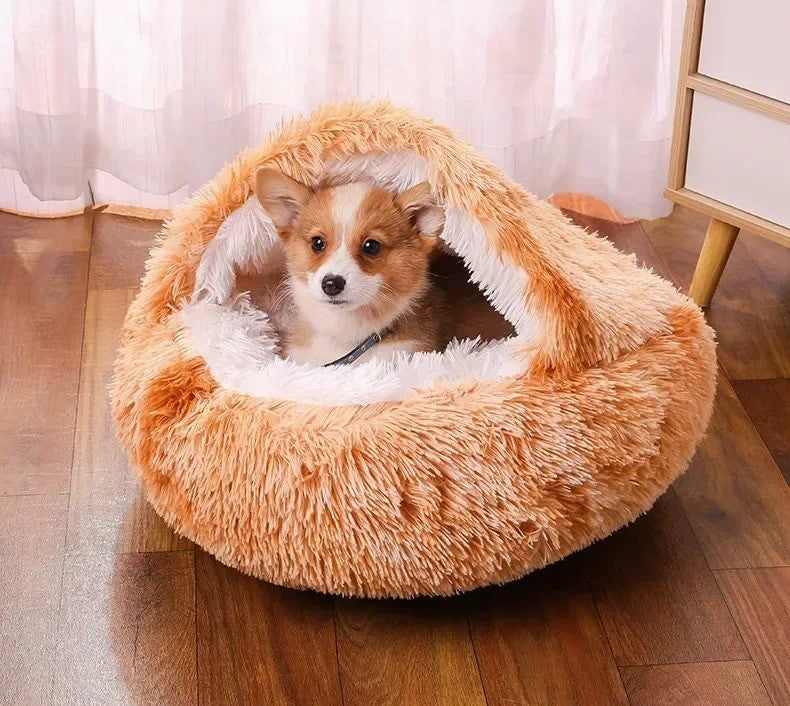 Cozy Plush Round Pet Bed