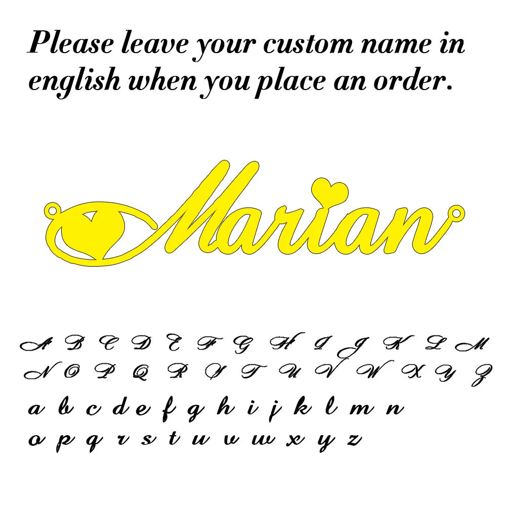 Personalised 18K Gold Plated Name Necklace