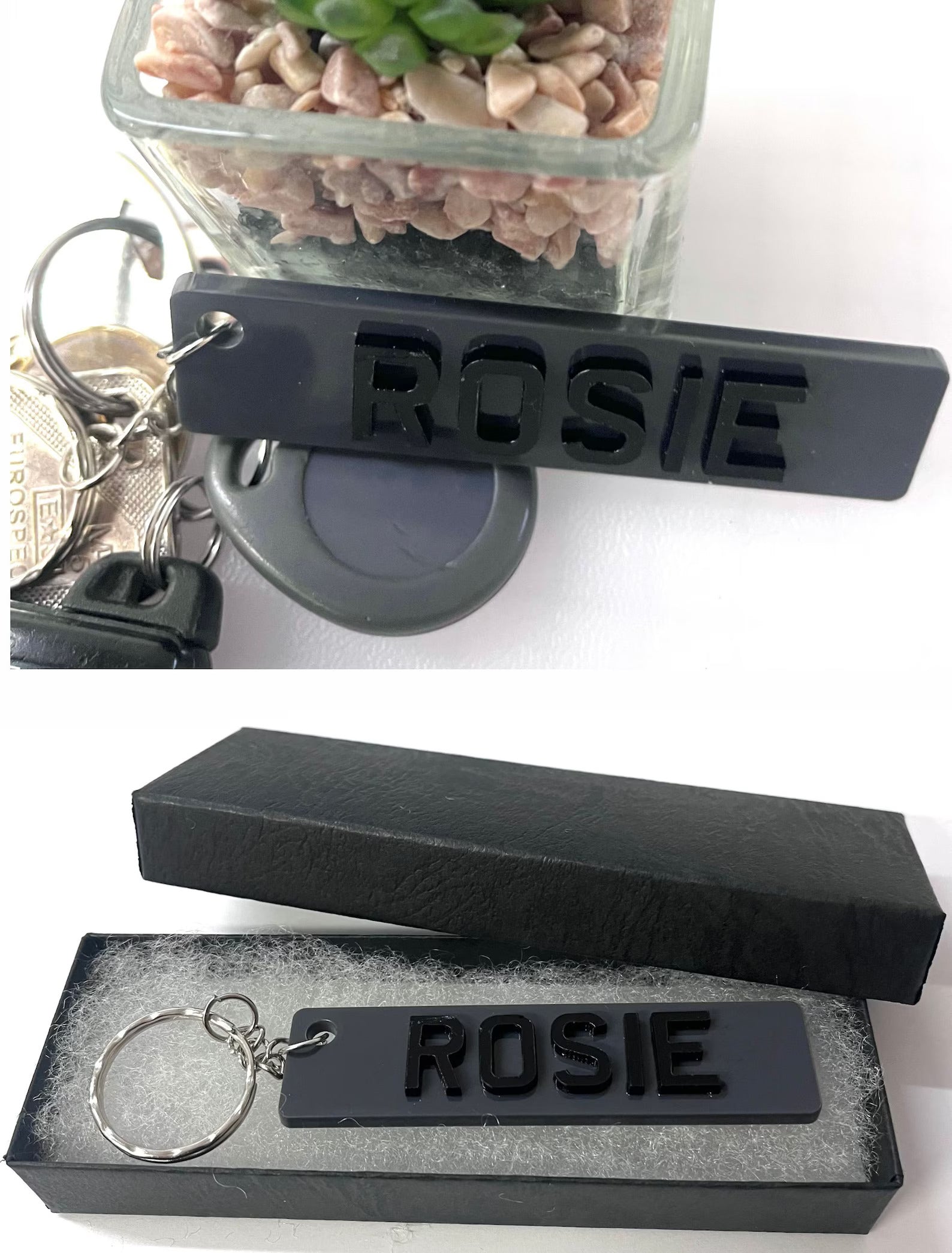 Custom 4D Numberplate Keyring