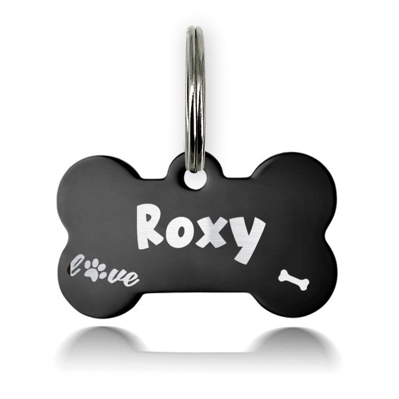 Elegant Personalised Dog Name Tags