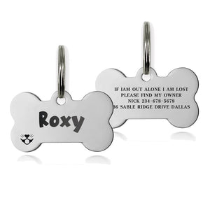 Elegant Personalised Dog Name Tags