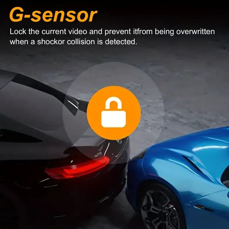 1080P Front and Inside Dash Cam with Wide Angle View