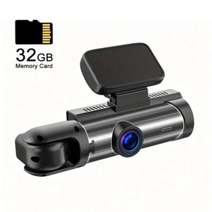 1080P Front and Inside Dash Cam with Wide Angle View
